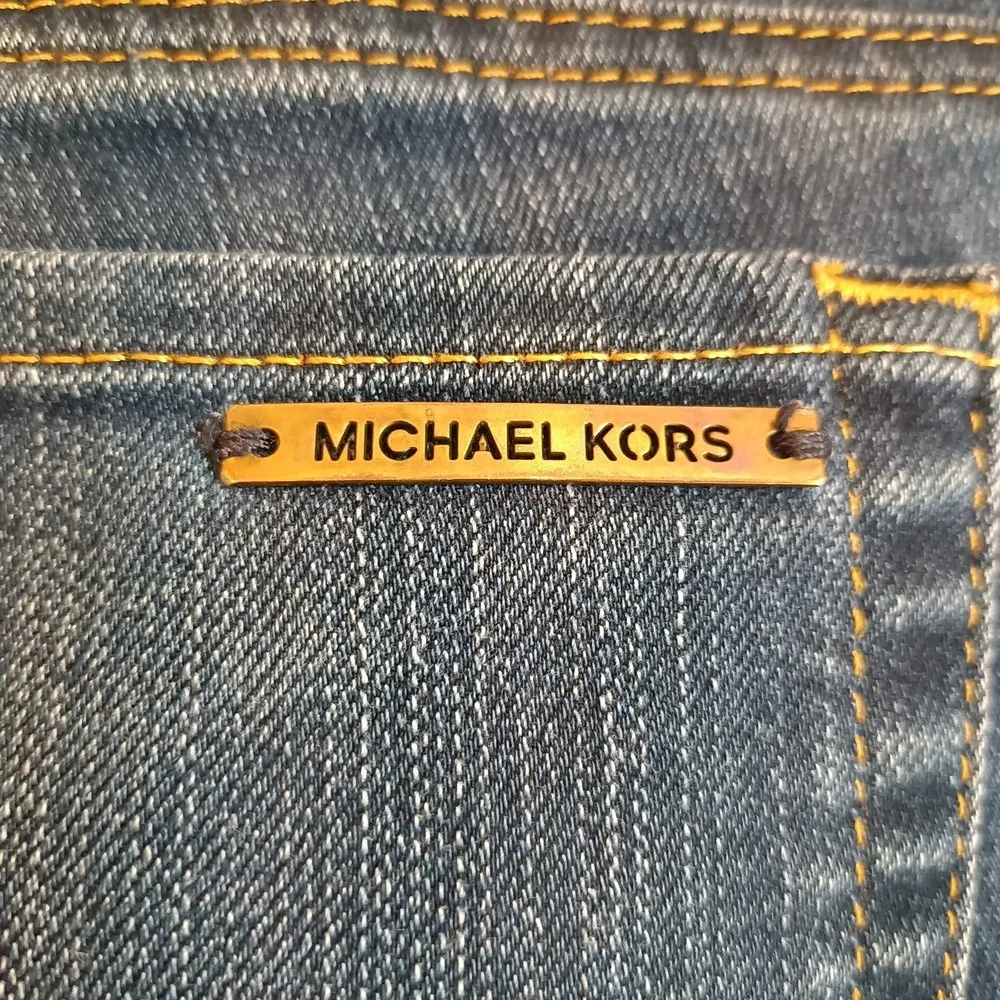 Michael Kors Women's Size 6 Dark Wash Mid Rise 5 Pocket Skinny Jeans‎